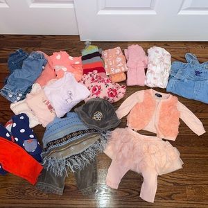 22 pc BABY GAP 3-6 month girl lot cat jack carters